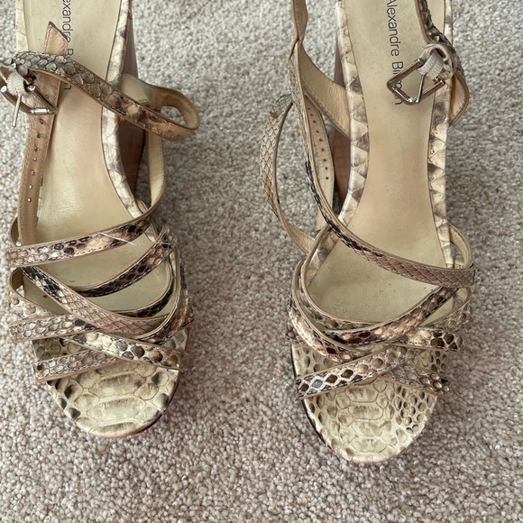 Alexandre Birman Python wedges - Picture 6 of 11